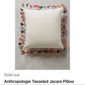 Anthropologie Jacare Tassel Pillow